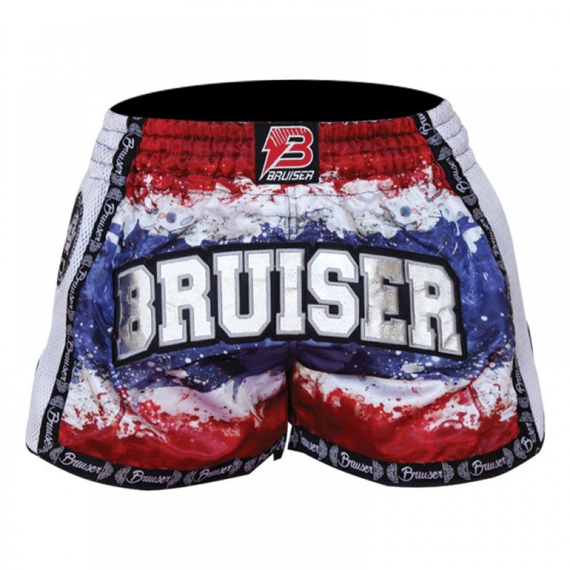 Pantaloncino thai kickboxing in satin bruiser thailand PAN-1540